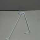 Knape & Vogt John Sterling, 2-1/2" Hook Adjustable Steel Shelf and Rod Bracket, Fits Shelves 11" - 14", Fits Closet Poles up to 1-3/8" in Diameter, RP-0042-BWT, White