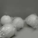 Benjia Extra Large Size Outdoor Christmas Ornaments, Oversized Huge Big Shatterproof Xmas Christmas Plastic Balls for Outside Lawn Yard Tree Hanging Decorations (6"/150mm, White, 3 Packs)