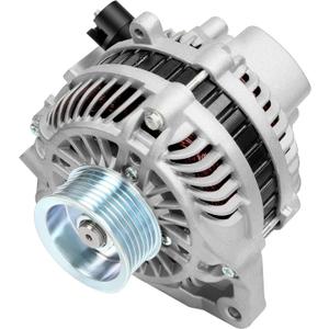 SCITOO Alternator Fit 11176 Fit for Honda for Civic L4 1.8L 2006-2008, for Honda for Civic 1.8L L4 (MFI) 2009-2010, for Honda for Civic 2011 1.8L L4 AMT0187 12V 80Amp CW 7-Groove Pulley 11176 AL1299X