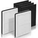 Idylis Air Purifier Replacement Filter A for Idylis Air Purifier AC-2119 IAP-10-100 IAP-10-150 IAPC-40-140 and Filtrete FAP-C01-A with Idylis Filter IAF-H-100A Size A, 2 H13 HEPA & 4 Carbon Pre-filter