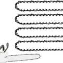 4 Pack Chainsaw Chain for 20 Inch Bar, .325" Pitch, .050'' Gauge, 80 Drive Links Fits Husqvarna 450 Rancher Craftsman Jonsered and more