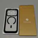 Miracase Magnetic for iPhone 17 Pro Case 6.3" [Compatible with MagSafe] Full-Body Phone Case with Built-in Glass Screen Protector & Camera Control,Drop Proof iPhone 17 Pro Cover, Black