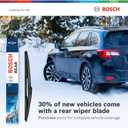 2 x BOSCH 22A22B ICON Beam Wiper Blades - Driver and Passenger Side - Set of 2 Blades (22A & 22B)