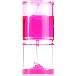 Sensory Jumbo Ooze Tube, Liquid Motion Spiral Timer Fidget Calming and Soothing Desktop Toy Sensory Visual Toy Beautiful Ooze Tube for Autism, Anxiety & ADHD, Opened, Pink