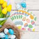 Easter Napkins Colorful Eggs Flower Paper Napkins Easter Dinner Hand Towels for Home Spring Summer Holiday Party Decor Dining Tableware Supplies