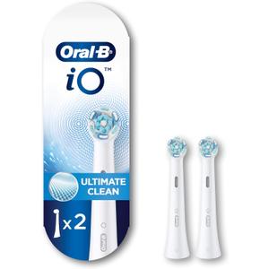 Oral-B iO Series Ultimate Clean Electric Toothbrush Replacement Brush Heads for an Oral-B Electric Toothbrush, 2 count, White