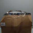 HIGOGOGO Round Stuffed Pouf Ottoman, Corduroy Poufs with Foam Chunk Filling, Furry and Fluffy Pouf Foot Stool Storage Ottoman, 26 X 18 Floor Poufs Foot Rest for Living Room, Navy