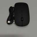 Normdecos Mouse for MacBook Wireless Bluetooth Mouse Laptop MacBook Air Mac Pro Rechargeable Silent PC iPad Optical Mice with Dual Mode Switch Bluetooth 5.2/3.0 and 2.4GHz USB Type-C Receiver Black