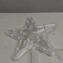 DERAYEE Christmas Star Tree Topper Lighted, Xmas Tree Topper with Lights Light Up Star Topper for Christmas Tree Decorations Battery Operated 9 Inch (Yellow)