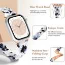 Bands Compatible with Apple Watch Band 38mm 40mm 41mm 42mm 44mm 45mm 49mm Women Slim Resin Band Bracelet Thin Lightweight Replacement Wristband for Watch Series 10 9 8 7/Series SE/6 5 4 3