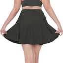Sixstar Skorts Plus Size Women's Tennis Skirt with Pockets Lightweight Skirt for Running Golf Workout Sports (Gray, XXL)