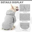 KOOLTAIL Dog Hoodie for Small Medium Large Dogs, Ultra-Warm & Soft Winter Fall Fleece Dog Hooded Sweatshirt Clothes Sweater, Lightweight Pullover Coat for Boy Girl Bulldog Pitbull Puppy Cats,Gray M
