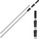 Swimming Pool Pole - 15 Feet Aluminum Telescopic Pool Pole for Cleaning // Telescoping Pool Extension Pole // Adjustable Pool Cleaning Stick for Brush, Skimmer, Vacuum - Inground & Above Ground Pools