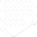 uxcell 50 Pcs Heavy Duty Pegboard Hooks, 6-inch Shelving Hooks for 1/4" Pegboard, Pegboard Display Hook Holder Organizer for Garage, Office, and Kitchen, White 