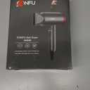 Hair Dryer, CONFU Blow Dryer with Diffuser, 21000PRM Professional Hairdryer, Portable Lightweight Fast Drying Negative Ionic Blow Dryer, Hair Diffuser for Curly Hair for Home Travel (Black)