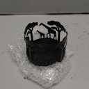 Pillar Candle Holders, Animal Candlestick Holder, Vintage Giraffe Silhouette Candles Tray, Safari Tea Light Candle Stand for Restaurant, Forest Theme Decor, Black Candle Holder for Living Room, Giraffe