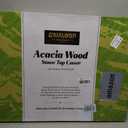 Gaialoop Noodle Board Stove Cover for Gas Stove with Handles, Black Acacia, 29.5"L x 22.1"W