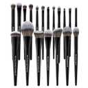 Bueart Design 19Pcs Professional Grade Labeled Makeup Brushes Set, Large Foundation Powder Contour Concealer eyeshadow Blush EyeLiner Make up Brushes, Premium Synthetic hair, Vegan Cruelty-free