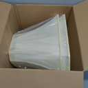 Glooglitter Set of 2 Bell Lamp Shade 6.25" x 8" Top 11" x 16" Bottom 12" High (Spider) Rectangle Cut Square Replacement Vintage Silk Lampshade for Table Floor Living Room Bedroom (Eggshell)