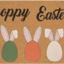 Easter-Colorful-Bunny Welcome-Doormat - Indoor Outdoor Entrance Non-Slip Floor Mats for Decor 17 x 29 Inch (Rabbit)