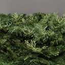 Christmas Garland with 50 Lights 9 Ft, Prelit Xnas Garland with Cypress Leaf, Battery Operated Christmas Decor for Mantle Staircase Indoor and Outdoor (RealLiketips-A)