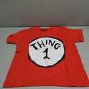 Dr. Seuss Thing One Two Cat in The Hat Boys Youth Matching Costume T-Shirt (Red, S)