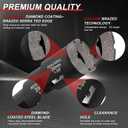 1-1/4 Inch Dry Diamond Core Drill Bits, 32mm Vacuum Brazed Diamond Hole Saw for Porcelain, Ceramic, Granite, Brick, Concrete - M14 Thread & M14 Hex Adapter