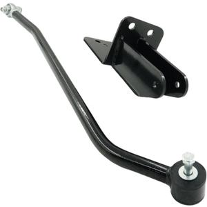 Front Adjustable Track Bar Compatible with Jeep Cherokee XJ 1984-2001 with 4-6.5" Lift, Panhard Bar Rod with Relocation Bracket