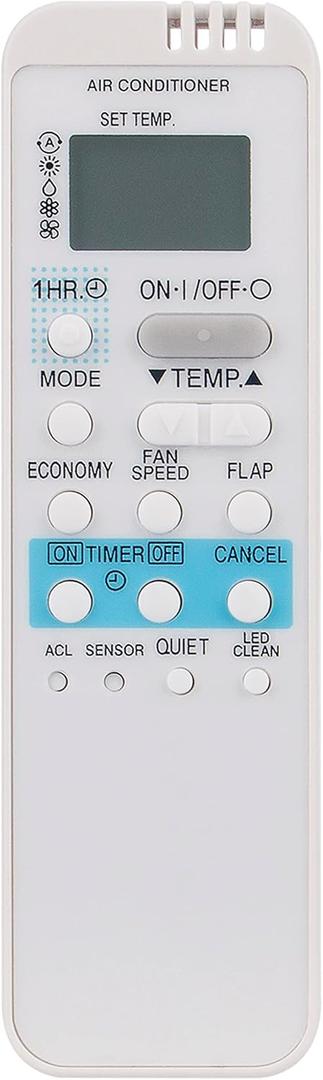 AULCMEET Replace AC Remote Controller Compatible with Sanyo Air Conditioner RCS-4VPIS4U KS0971 SAP-C127RAX SAP-C77RAX SAP-C97RAX SAP-K127RAX SAP-K77RAX SAP-K97RAX Sub Remote KMS0972 KMHS0772 KMHS1712