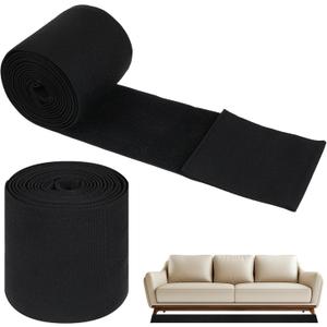 2 Rolls Under Couch Blocker, 5in x 132in Couch Blockers for Pets Toys and Kids Adjustable Elastic Nylon Strap to Prevent Items from Falling Under Beds, Sofas and Other Furniture