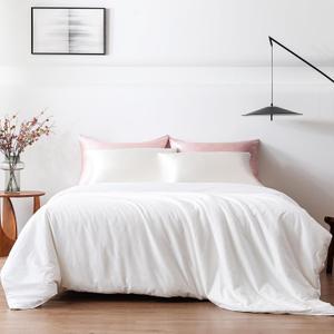 THXSILK 100% Mulberry Silk Filled Duvet Insert Comforter, Grade 7A Natural Mulberry Silk Filled Duvet, Pure Cotton Shell(White), King Size 102in x 91in/260cm x 230cm, Weight 5.29lb/2.4kg, Winter, King(102in x 91in)