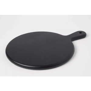 1 Pcs 11" x 12" , 1 Pcs 11" Acacia Modern Serving Board Black 