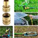 Twinkle Star 6 Sets Brass Quick Connect Hose Fittings, 3/4 Inch Garden Hose Quick Connect, Water Hose Connectors