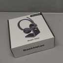 (Upgraded Version) Wireless Headset, Bluetooth Headset with Noise Cancelling Microphone, Best Headphones with Mic Mute & USB Dongle for PC/Computer/Laptop/Cell Phones/Remote Work/Call Center (Black)