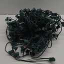 (2 Pack) C9 Light Strand, 100 FT Christmas Stringer with 100 Sockets for Outdoor String Light, Connectable, Intermediate Base (C9/E17) - 12" Spacing, Green Wire, NOTE (ONLY Use for C9 LED Bulb)