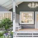 3 x 4 Inch Black Aluminum Letters, Floating House Address Numbers for Outside, Modern Metal Door Numbers Letters, Metal House Address Letter and Number for Home Office Apartment (0)