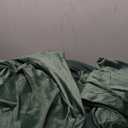 WARMDERN Emerald Green Duvet Cover Queen Size Flannel Duvet Cover Bedding Sets, 3pcs Ultra Soft Luxury Textured Modern Duvet Covers with Zipper Closure(Emerald Green, Queen)