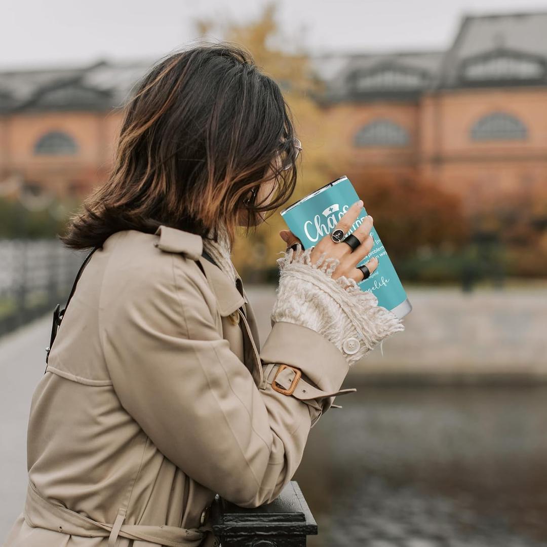 Absacie Director Of Nursing Gifts, Nurses Week Gifts, 20oz Stainless Steel Tumbler with Lid Straw
