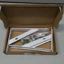 6 Inch Shelf Brackets, 4 Pack Heavy Duty L Brackets for Shelves, 90 Degree Triangle Metal Supports for DIY Floating Shelf with Screws ( White)