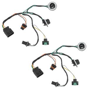 2pcs Headlight Wiring Harness Compatible with 2007-2014 GMC Sierra 1500 2500 HD 3500 HD Replace 15841610 Headlamp Wiring Harness