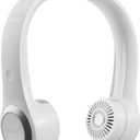 Gaiatop Portable Neck Fan, 4000mAh Rechargeable Hands Free Bladeless Mini Fans, 3 Speeds Air Outlet Can Rotate 70, Free Adjustment Personal Wearable Cooling Fan Suitable for Travel Office White