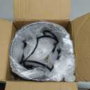 Iron Art Metal Railing Flower Pot Hanging Basket for Indoor Pot Holder Hanger 3 Pack Outdoor Plants Perfect for Porches and Patio Decor (Black)