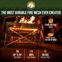 Fireside Outdoor Pop Up Pit Replacement Mesh 24"x24" for Small Portable Fire Pit Wood Burning, Campfire Pits, Mesh Firepit, Camping Fire Pits Portable, Firepit Accessories, Outdoor Firepits