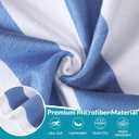 Frienda 12 Pack Blue Striped Beach Towels 71''x 32'' Large Microfiber Quick Dry Absorbent Bath Towels for Swimming Pool Beach Cruise Travel Gym Supplies