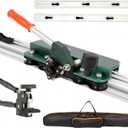 71" Manual Tile Cutter, Large Format Ceramic Tile Cutting Tool with Built-in Suction Cups & Tile Clamp, 3-Head Scoring Wheel System, for Up to 0.47-Inch Thick Tiles