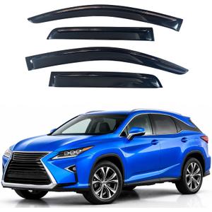 IG Window Visors Fit for 2016-2022 Lexus RX350 RX450h, Out-Channel Rain Guards Vent Wind Deflectors 4PC, Car Accessories for 16-22 Lexus RX Series
