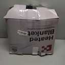 CYMULA Heated Weighted Blanket for Adults, Weighted Heated Blanket 50" x 60", 13lbs Sherpa Fleece Weighted Electric Blanket Soft Heating Blanket with 10 Heating Levels & 1-8 Hours Auto Off, Dark Grey