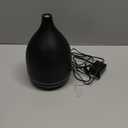 InnoGear Oil Diffuser, 300ML Ceramic Diffuser for Essential Oils Handcrafted Aromatherapy Diffuser Ultrasonic Cool Mist Humidifier with 4 Timers Waterless Auto Off for Room Office, Black (Large)