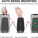 Car Phone Mount,Auto-Clamping Smart Sensor 10W Qi Fast Charging Car Front Windshield Dashboard Air Vent Phone Holder Compatible with iPhone12/12 pro max/Samsung S20/note 20 All 4.7-6.7 Inch Smartphone