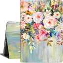 for iPad Air 2/1 Case, Floral for iPad 6Th/5Th Generation Case, for iPad Cover 6Th Generation, for iPad 9.7 Cover, Auto Wake/Sleep Multi-Angle Viewing Slim Lightweight, Oil Painting Flowers